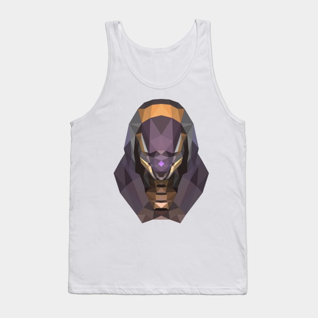 Low Poly Tali Mass Effect Tank Top by hoodwinkedfool